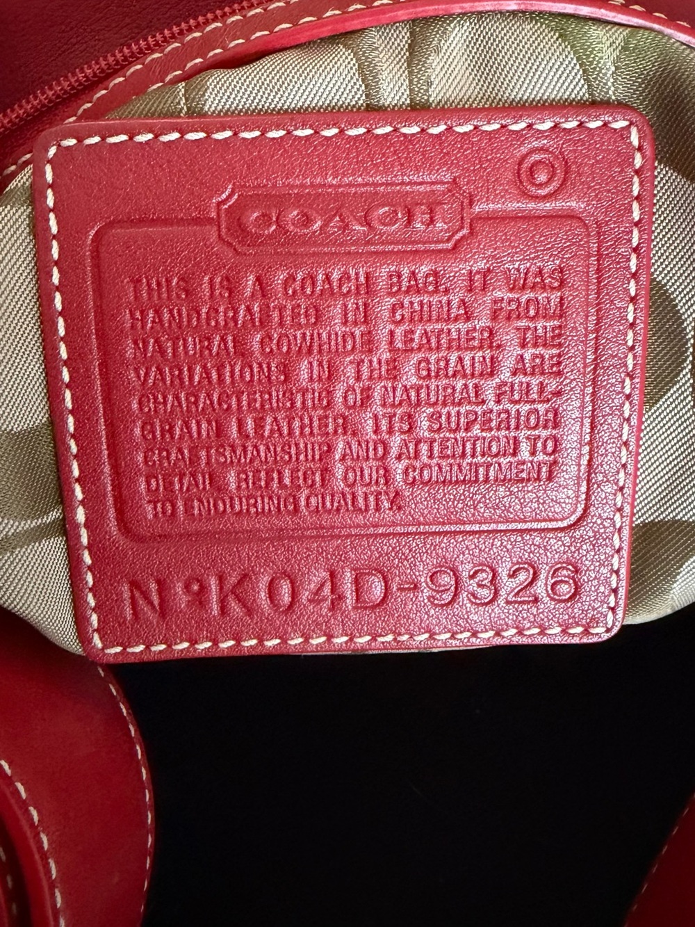 Coach Red Leather Shoulder Bag - Picture 8 of 8